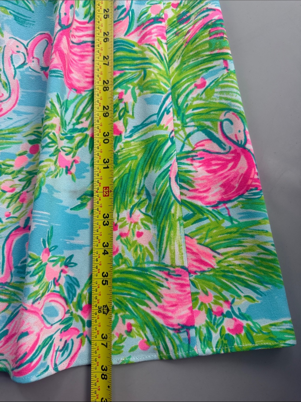 Lilly Pulitzer Jane Shift Dress Floridita Flamingo Print Sleeveless Womens 16 - Picture 6 of 8